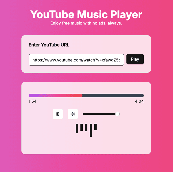 YouTube Music Player